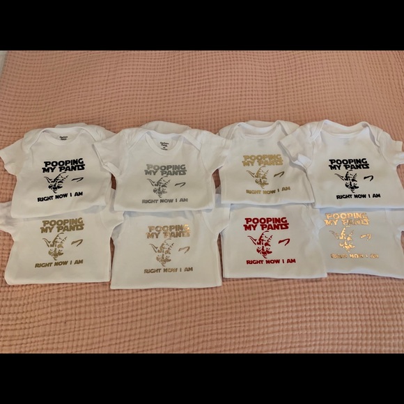 YODA STAR WARS POOPYPANTS ONESIES BRAND NEW - Picture 1 of 3